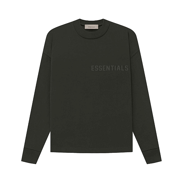 FEAR OF GOD - Camiseta Manga Longa "Off Black" -NOVO-