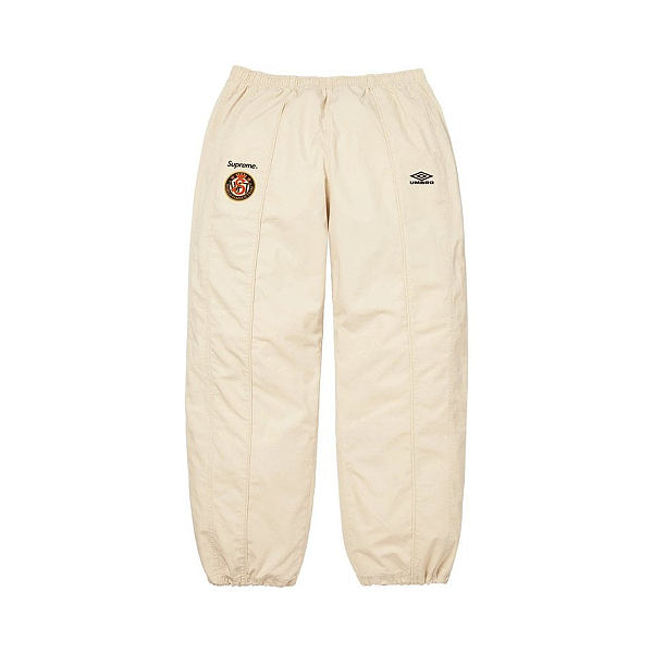 SUPREME x UMBRO - Calça Cotton Ripstop Track "Creme" -NOVO-
