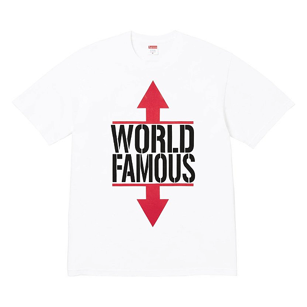 SUPREME - Camiseta World Famous "Branco" -NOVO-