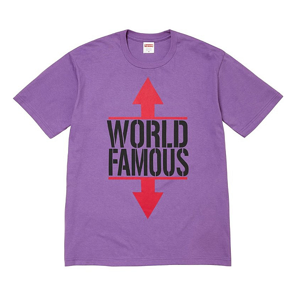 SUPREME - Camiseta World Famous "Roxo" -NOVO-