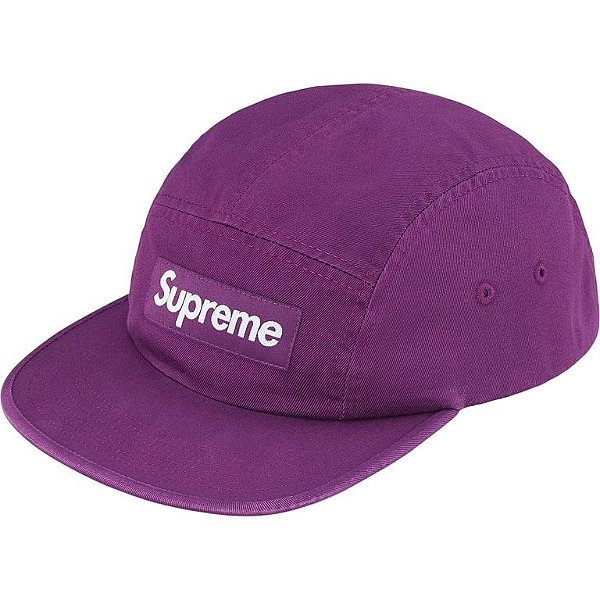 SUPREME - Boné Washed Chino Twill SS26 "Roxo" -NOVO-