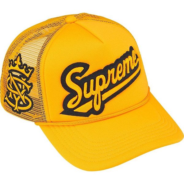 SUPREME - Boné 5-Panel University Mesh Back "Amarelo" -NOVO-