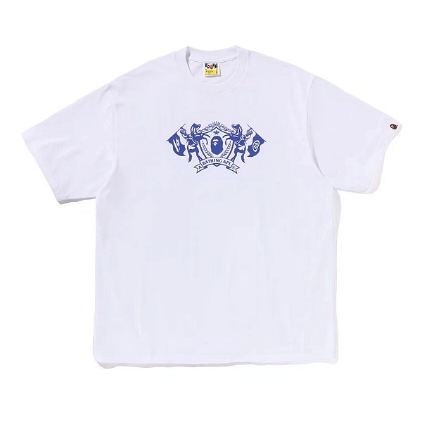BAPE - Camiseta College Logo Relaxed Fit "Branco" -NOVO-