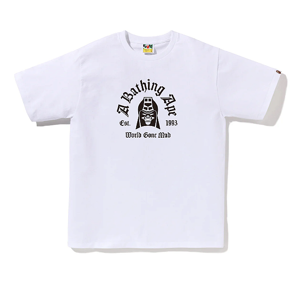 BAPE - Camiseta Mad General College "Branco" -NOVO-