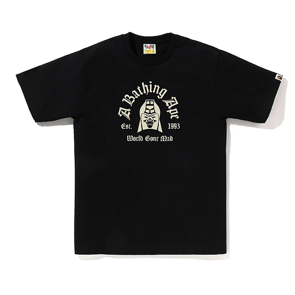 BAPE - Camiseta Mad General College "Preto" -NOVO-