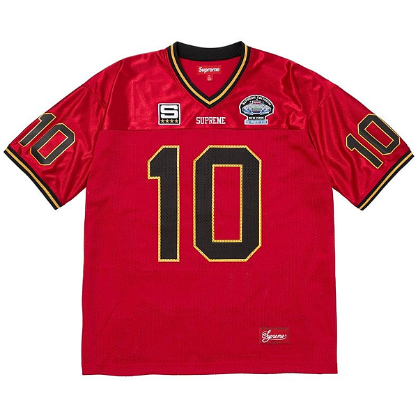 SUPREME - Camiseta Jersey Find God Football "Vermelho" -NOVO-