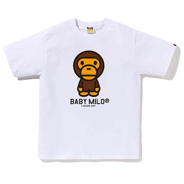 BAPE - Camiseta Baby Milo "Branco" -NOVO-