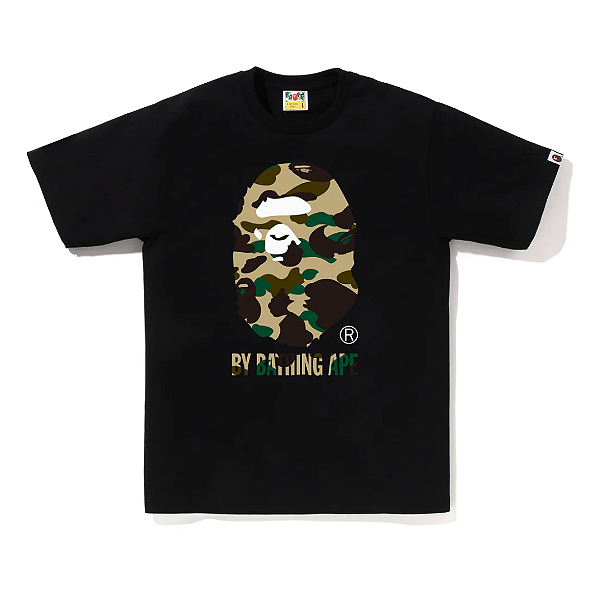 BAPE - Camiseta 1st Camo By Bathing Ape "Preto/Amarelo" -NOVO-