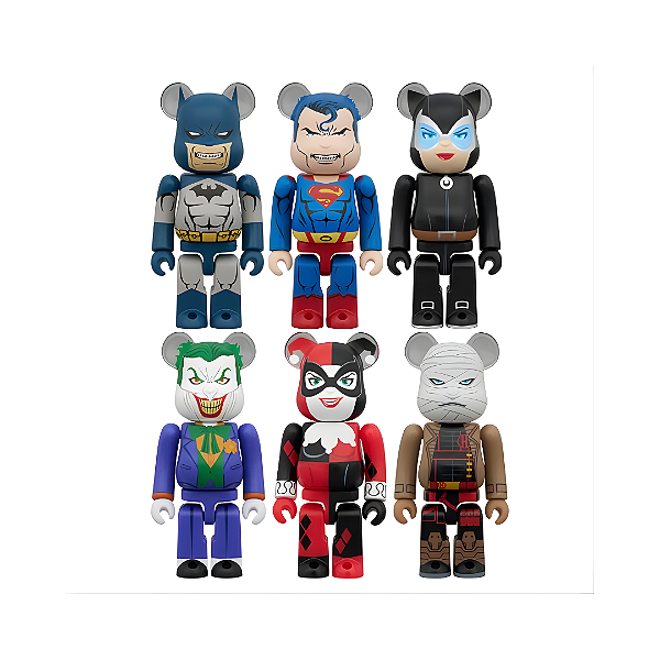 MEDICOM TOY x BATMAN - Boneco Bearbrick Chase Batman Hush Blind Box -NOVO-