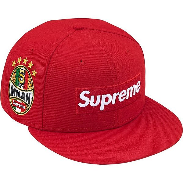 SUPREME x NEW ERA - Boné Shop Box Logo (Milan) "Vermelho" -NOVO-