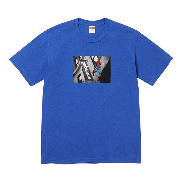 SUPREME x SPIDER-MAN - Camiseta "Azul" -NOVO-