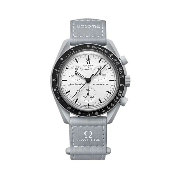 SWATCH x OMEGA - Relógio Moon 1965 "Cinza" -NOVO-