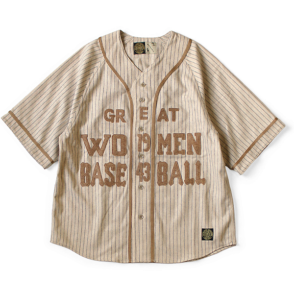 KAPITAL - Camisa Baseball Wool 43 Great Women "Creme" -NOVO-