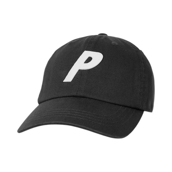 PALACE - Boné 6-Panel P FW25 "Preto" -NOVO-