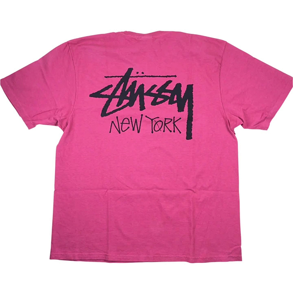 STUSSY - Camiseta Stock New York "Rosa" -NOVO-