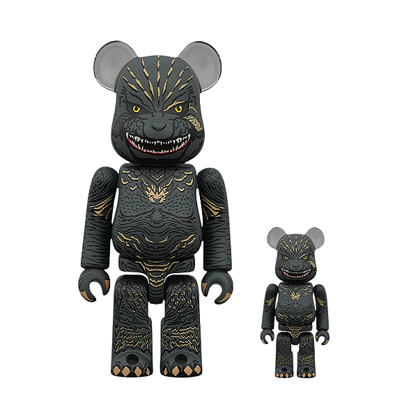 MEDICOM TOY - Boneco Bearbrick 400% & 100% "Godzilla Minus One 2023" -NOVO-