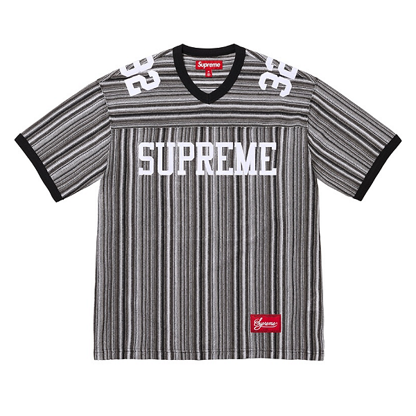 SUPREME - Camisa Open Knit Football SS25 "Preto" -NOVO-