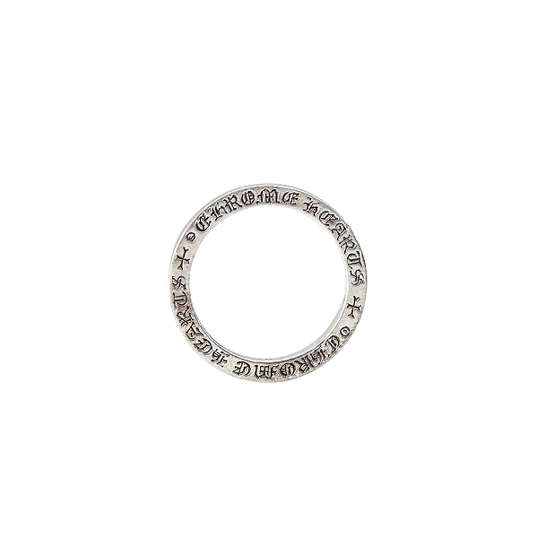 CHROME HEARTS - Anel Spacer Logo 2001 "Prata 925" -NOVO-