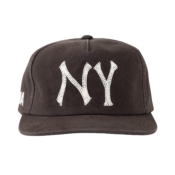 OMA DESING STUDIOS - Boné NY Chain Stitch "Preto Estonado" -NOVO-