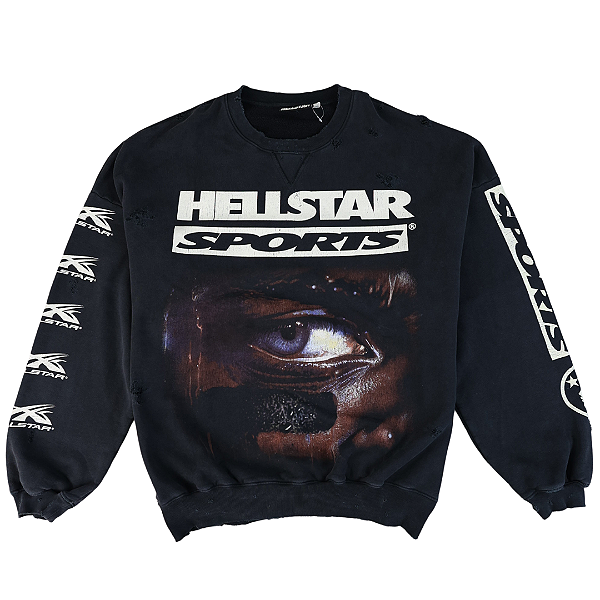 HELLSTAR - Moletom Crewneck 96 "Preto" -USADO-