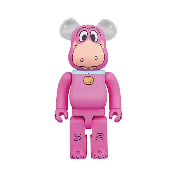 MEDICOM TOY X GHOSTBUSTERS - Boneco Bearbrick: Dino 1000% "Rosa" -NOVO-