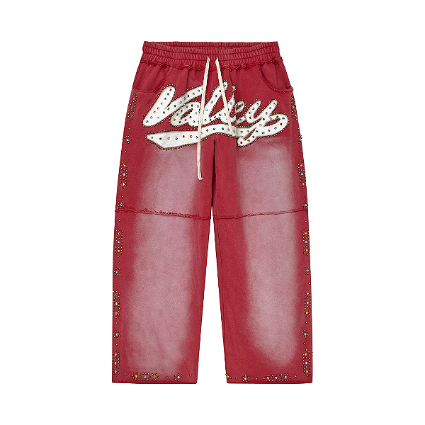 VALE LIVES FOREVER - Calça de Moletom Skittle "Vermelho" -NOVO-