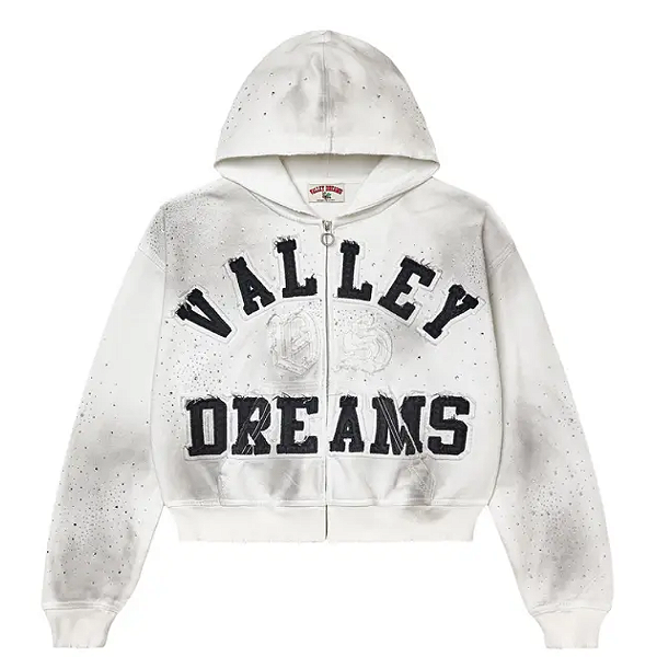 VALE LIVES FOREVER - Moletom Classico Zip Up "Branco" -NOVO-