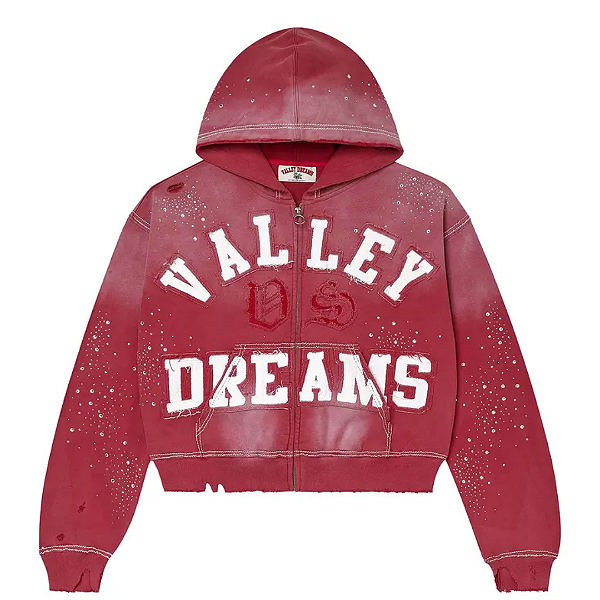 VALE LIVES FOREVER - Moletom Classico Zip Up "Vermelho" -NOVO-