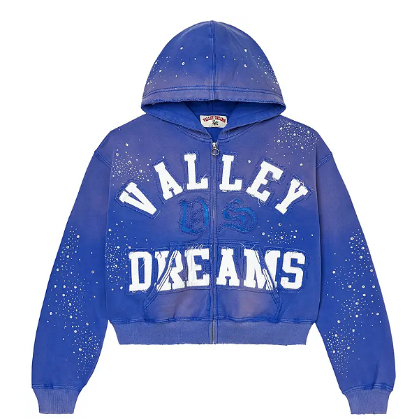 VALE LIVES FOREVER - Moletom Classico Zip Up "Azul" -NOVO-