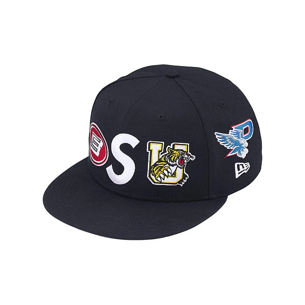 SUPREME x NEW ERA - Boné Mascot S Logo "Azul Marinho" -NOVO-