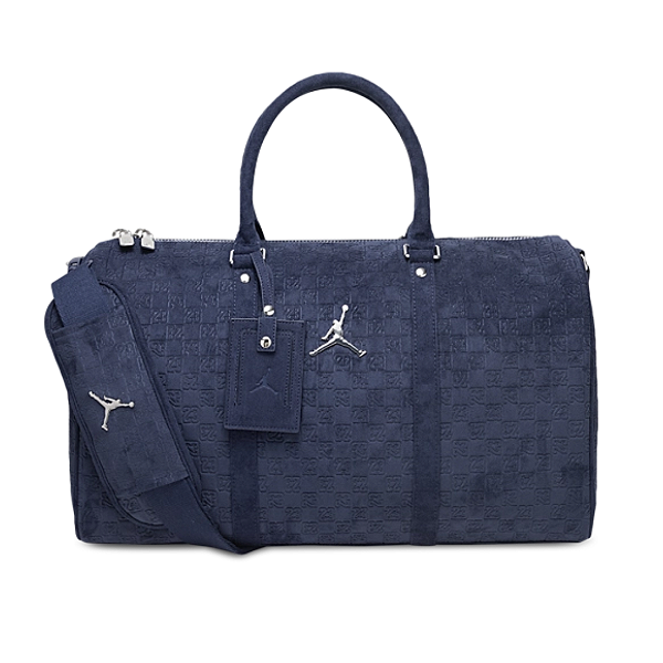 JORDAN - Mala Duffle Monogram Suede "Azul Marinho" -NOVO-
