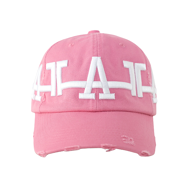 OMA DESIGN STUDIOS - Boné Crown LA Distressed Valentines Day "Rosa" -NOVO-