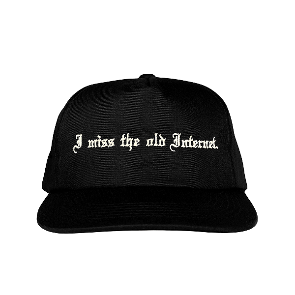 OMA DESIGN STUDIOS - Boné Old Internet "Preto" -NOVO-