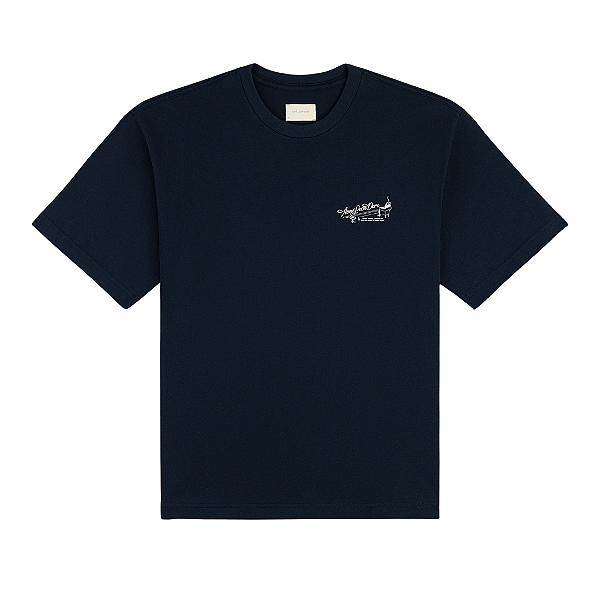 AIMÉ LEON DORE - Camiseta Pappous "Azul Marinho" -NOVO-