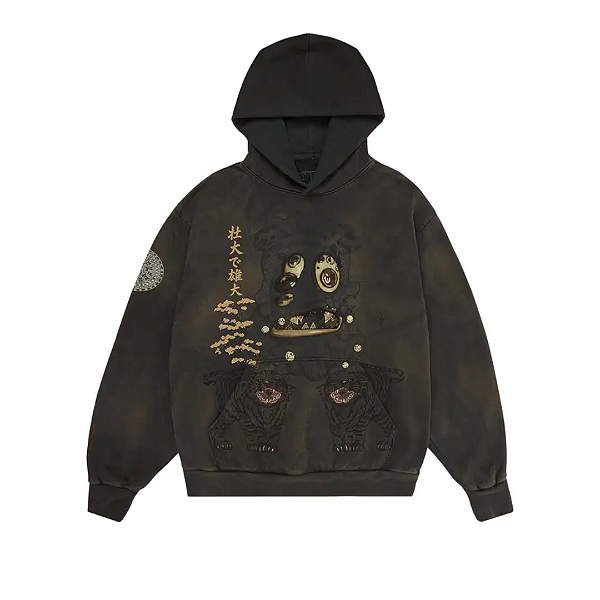 TRAVIS SCOTT x TAKASHI MURAKAMI- Moletom Hollow "Marrom" -NOVO-