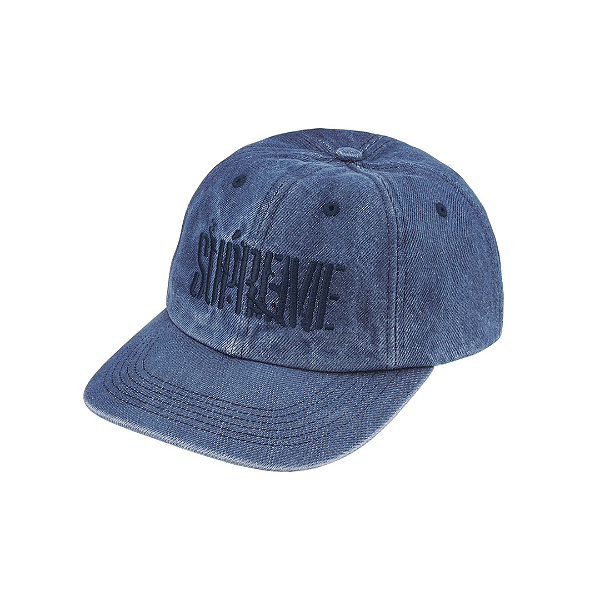SUPREME - Boné Splatter 6-Panel Denim "Azul" -NOVO-