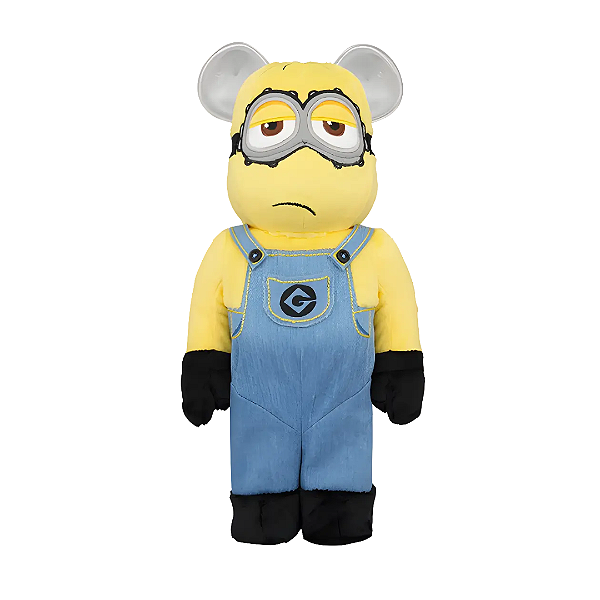 MEDICOM TOY - Boneco Bearbrick 400% Illumination Minions "Kevin Costume" -NOVO-
