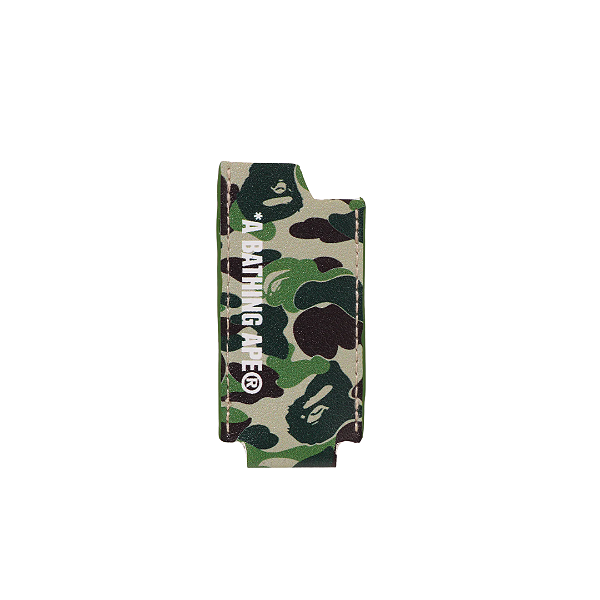 BAPE - Case de Isqueiro ABC Camo Leather "Verde" -NOVO-