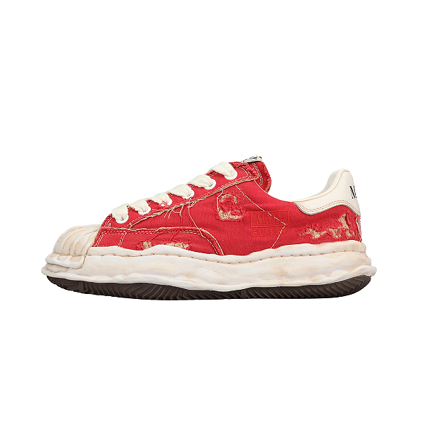 MAISON MIHARA YASUHIRO - Blakey OG Sole Ripped Overdye Low "Red" -NOVO-