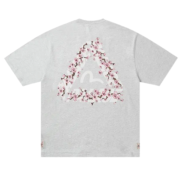 PALACE x EVISU - Camiseta Heavy Wash "Cinza" -NOVO-