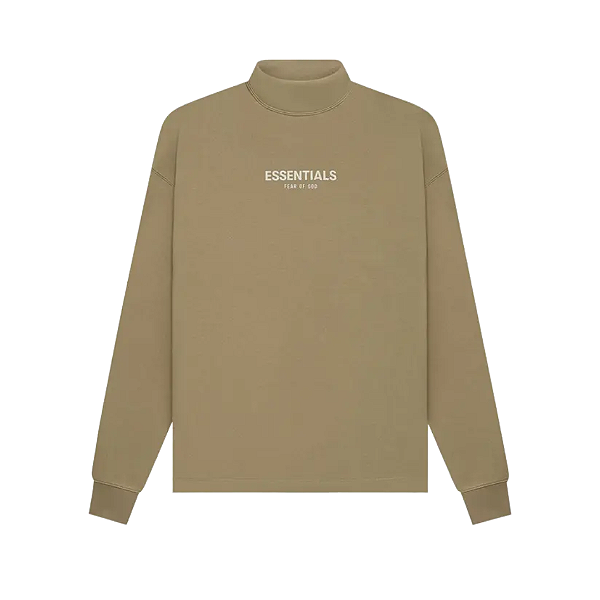 FEAR OF GOD - Moletom Essentials Relaxed Mockneck "Oak" -NOVO-