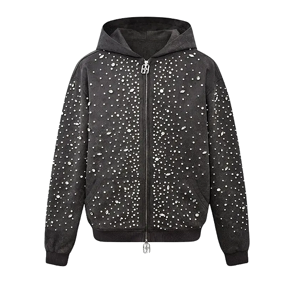 BIRTH OF ROYAL CHILD - Moletom Cashew Zip Up "Cinza" -NOVO-