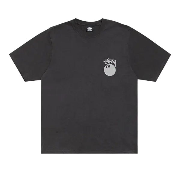 STUSSY - Camiseta 8 Ball "Faded Preto" -NOVO-