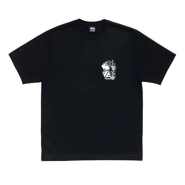 STUSSY - Camiseta Tall Dice "Preto" -NOVO-