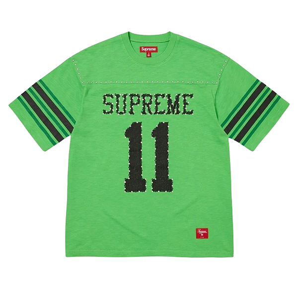 SUPREME - Camiseta Studded S/S Football Top "Verde" -NOVO-