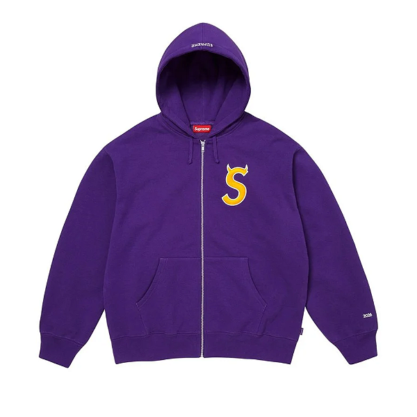 SUPREME - Moletom Devil S Logo Zip Up "Roxo" -NOVO-