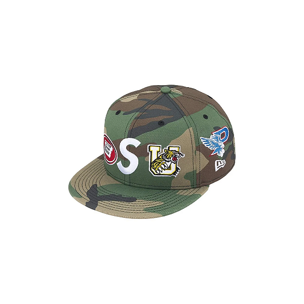 SUPREME X NEW ERA - Boné Mascot S Logo "Camo" -NOVO-