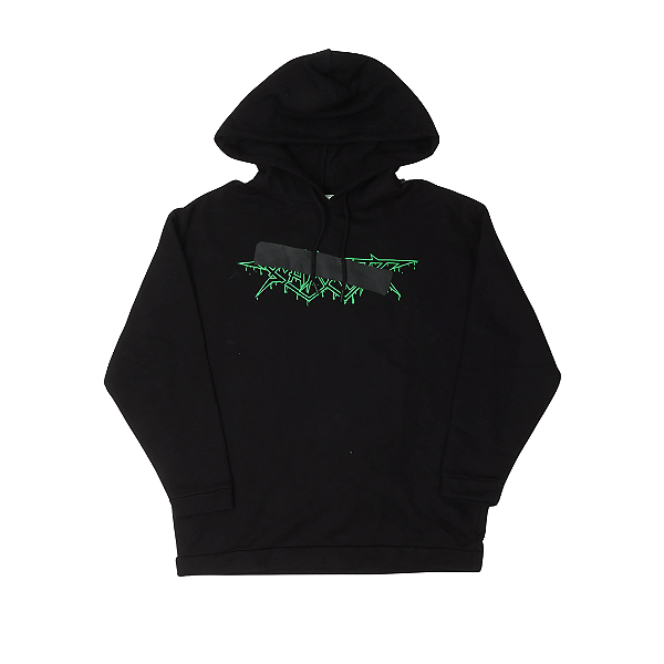 OFF-WHITE - Moletom Graffiti Tape Logo "Preto" -NOVO-