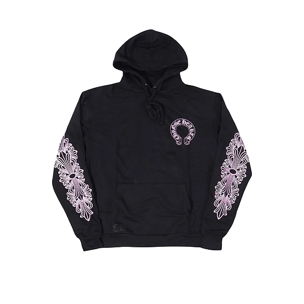 CHROME HEARTS - Moletom Friends & Family "Preto/Rosa" -NOVO-