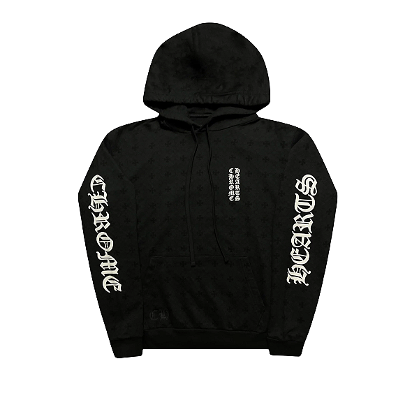 CHROME HEARTS - Moletom Monogram Horseshoe Logo "Preto" -NOVO-